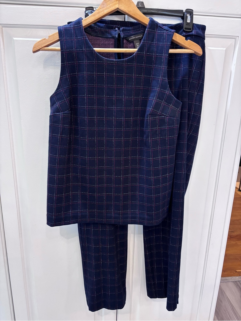 Banana Republic Blue Two Piece Set XS Top Size 6 Pants Matching Set